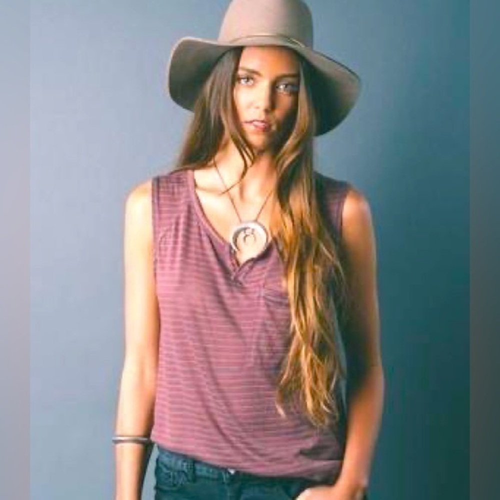 | free people | We the Free Weekend Warrior Striped Tank XS oversized